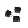 10Pcs 10*15Mm Small Black Rocker Switch Kcd1-11 250Vac/3A 6A 125V Ac 2P Switches