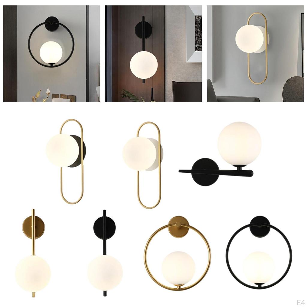 Mid Wall Sconces Lamp Luminaire with G9 Bulb Lighting Glass Shade Fixtures Hallway Indoor