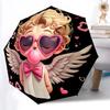1pc Angel Wings Automatic Open/close Umbrella, 8-Rib Sturdy Structure, Auto Folding/Opening, Portable Travel Umbrella for Women,215
