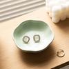 INS Jewelry Tray: Kiln-Fired Ceramic Dish for Home Entrance, Ornament Display, Ring & Earring Storage.