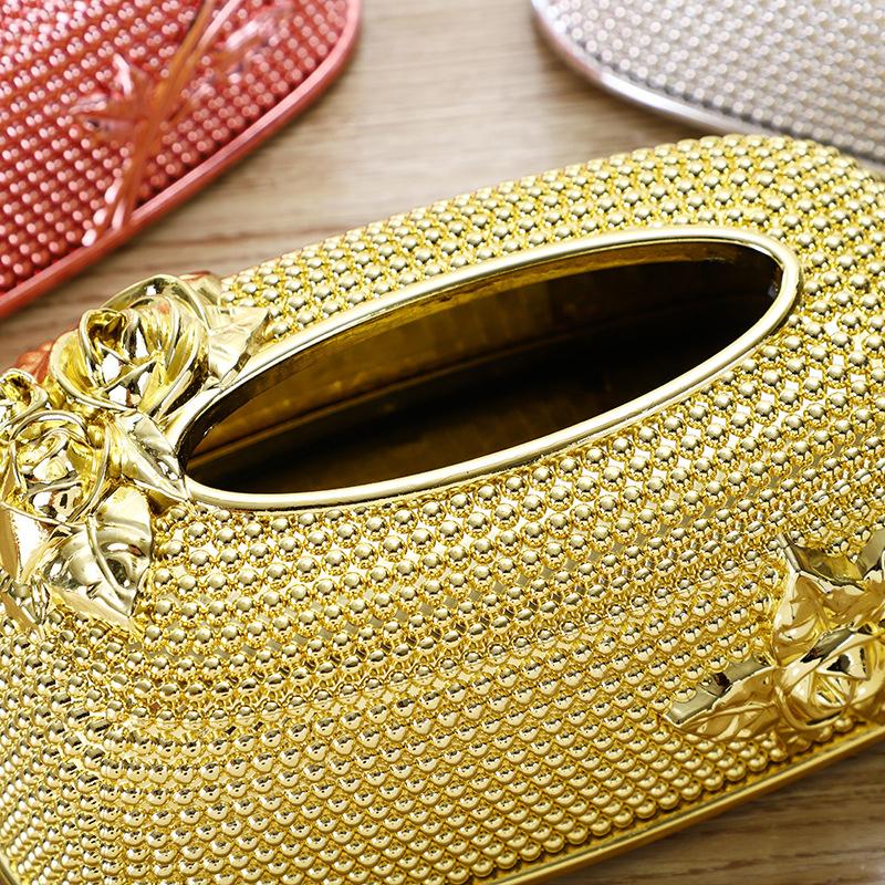 1pc Creative Desktop Kitchen Pumping Tray European Acrylic Tissue Box Fashion KTV Hotel Tissue Box Bar Napkin Box Tissue Boxes