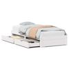 Solid Wood Bed without Mattress White 75x190 cm Pine Wood