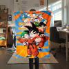 1PC Son Goku  Print Flannel Blanket, High quality All Seasons, Home Decor, Warmth and Comfort, Perfect for Christmas Gifts
