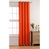 Rideaux occultants - Orange - 140x260 cm - 100% Polyester - Œillets