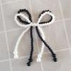 Elegant Pearl Bowknot Charm for Jewelry Making DIYs Keychain Necklace Earrings Crafts Shoe Buckle Ornament Accessories