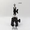 Universal Camera Tripod Accessory: Crab Claw Clip with 1/4" Screw & 17mm Rotating Ball Head