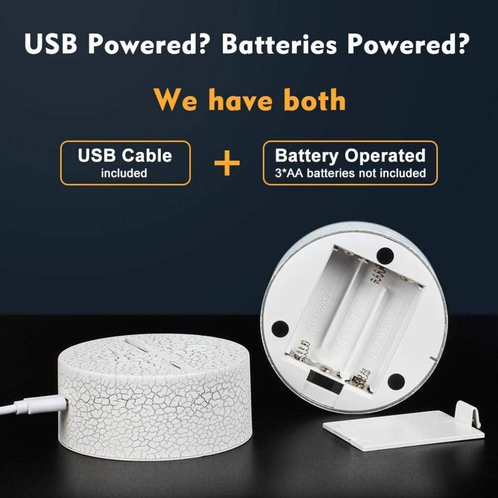 Soccer Ball LED Night Light Luminous Table Lamp Nightlight 3D Football Lamp  Boys