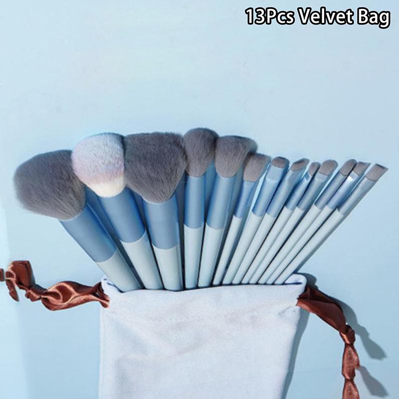13Pcs Makeup Brushes Soft Set Face Eyes Brush Eyeshadow Foundation Brush Multifunctional Make Up Brush Beginner