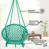 Round Cotton Home Swing for Adults & Kids/Jhula Swing for Balcony, Indoor, Outdoor, Garden/Capacity Upto 120Kgs