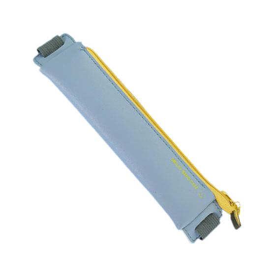 

Пенал Мини-эластичный ремень из искусственной кожи Деловой минималистичный пенал для студентов небесно-голубой