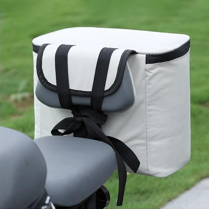 Electric Bike Helmet Hanging Bag Large Electric Bike Waterproof Front Pocket Storage Hanging Bag Artifact Raincoat Covering Bag