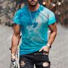 European and American Cross-border Summer Men's T-shirt 3D Digital Printing Short Sleeve LiExpress