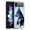 Doberman Dog Hard PC Phone Case For Samsung Galaxy Z Flip 7 6 5 4 Black Cover For Galaxy Z Flip 3 Foldable Fundas Shell Capa Bag