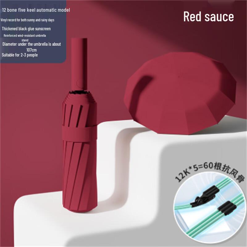 Automatic Three-Fold Reinforced Business Umbrella