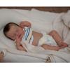 19inch Already Painted Finished Reborn Sleeping Baby Doll Same As Picture Lifelike Soft Touch 3D Skin Hand-Root Hair Visible