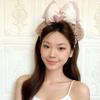 Autumn & Winter Cute Bow Fluffy Hairband for Women - Cartoon Amusement Park Photo Hair Accessory