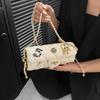 Bag summer new 2025 Korean version fashion shoulder bag women's small fragrant wind rhombus texture crossbody small square bag pu