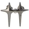 4pcs New Fashion Cross Star Waist Buckle Adjustable Pants Clips Waist Tightener No Sewing Metal Button Snaps for Jeans Decor