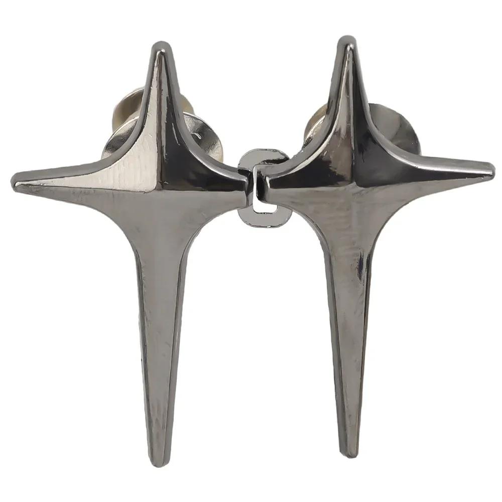 4pcs New Fashion Cross Star Waist Buckle Adjustable Pants Clips Waist Tightener No Sewing Metal Button Snaps for Jeans Decor