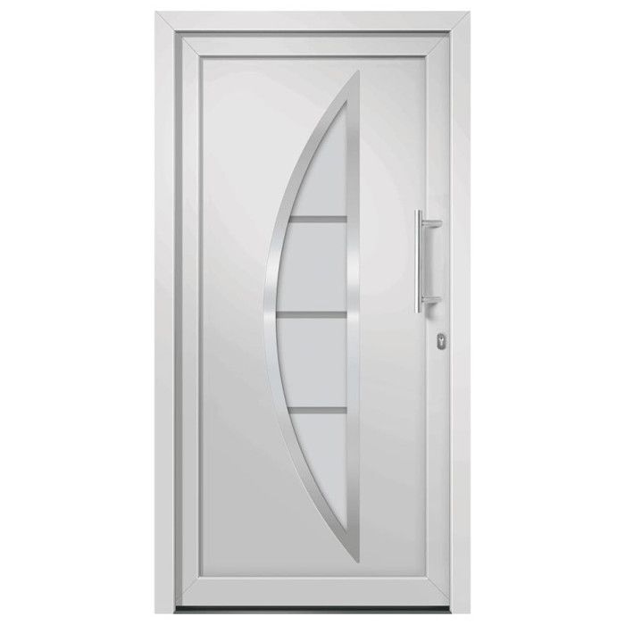 VidaXL Porte d'entrée Blanc 88x200 cm