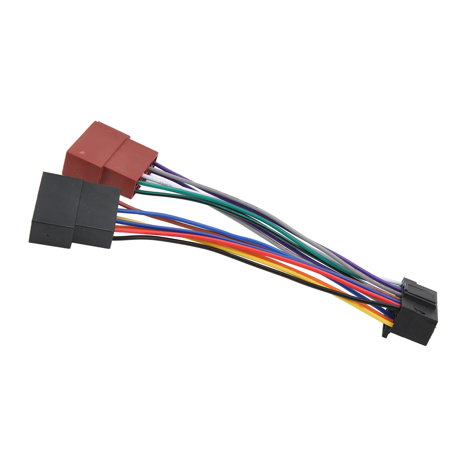 Car Audio Wire Plug Harness 16Pin ABS Plastic Replacement for Sony Radio Receiver ABS
