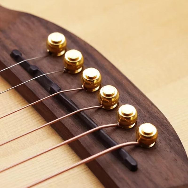 Guitar String Pegs Guitar String Pins Pure Copper String Pins  Acoustic Guitar String Pins  Brass String Pegs