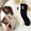 Autumn & Winter College Style Lettered Cotton Sports Socks
