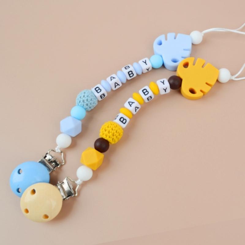 Baby Soother Chain Pacifier Holder Baby Toddlers Anti-drop Pacifier Strap Teether Toy Pacifier Dummy Chain Baby Supplies
