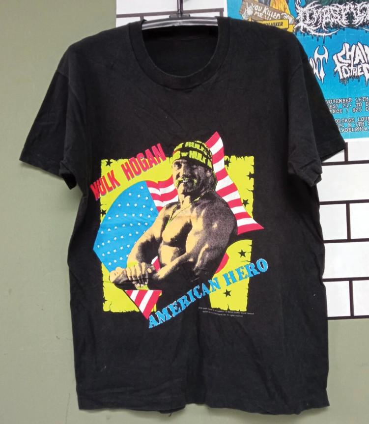 Hulk Hogan WWF WCW WWE Wrestling T Shirt Vintage 90s Sports Black Men Size S-5XL L