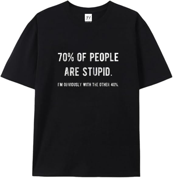 

Mens T Shirts Funny Sarcastic Humor Adult Joke Tees for Guys Black S разноцветный