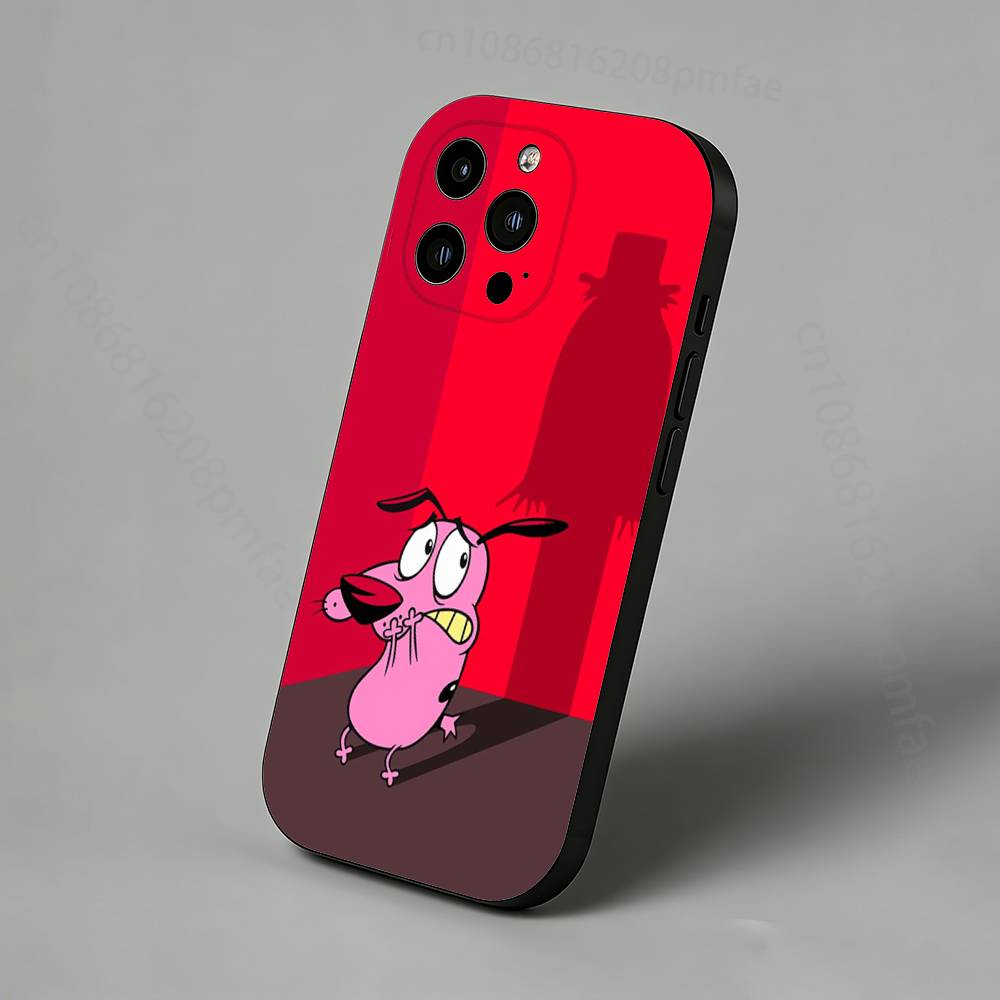 Courage the Cowardly Dog iPhone Case For 17,16,15,14,13,12,11 Pro,Max,Plus,X,XS,XR,SE,Mini Back Protector Cover