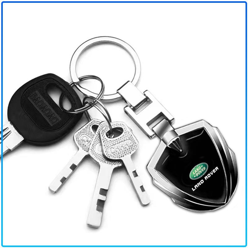 3D Metall Auto Styling Schlüsselanhänger Schlüsselring Schlüsselhalter Styling Auto Zubehör Für Land Rover Freelander L319 L462 Range Sport L322 Discovery 2 3 4 5