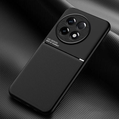 For OnePlus ACE 5 5G Case Luxury Leather Car Magnetic Holder Phone Case For OnePlus Ace5 Ace5 Soft Frame Shockproof Back Cover