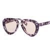 Trendy Aviator Spectacle Frame Frame Sun Glasses Glasses UV400 Unisex Sun Protection Eye Protection Versatile Street Photography Shades Glasses