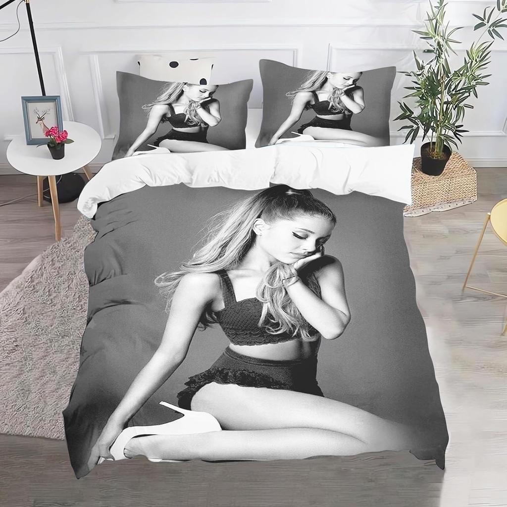 Exquisite 3D Ariana Grande Wallpaper Anime Digital Printing Bedding Set Duvet Cover Comforter Bed Youth Kids Girl Boys Gift