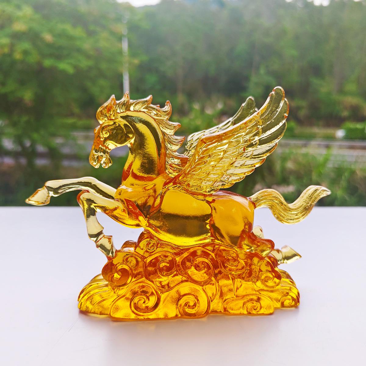 Стеклянное украшение Лошадь - Взлетая к успеху: Декорация для рукоделия