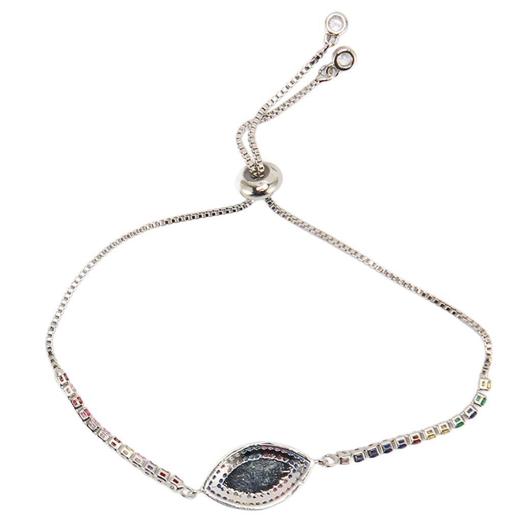 Turkish Evil Eye Bracelet Women Stylish Zirconia Pull Bracelets Hand Jewlery for Mother Friends