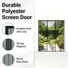 Magnetic Screen Door, Double-Panel Magnetic Mosquito Screen Door, Insect Screen, Suitable for Garage Doors, Sliding Doors, and Garden Gates—Black