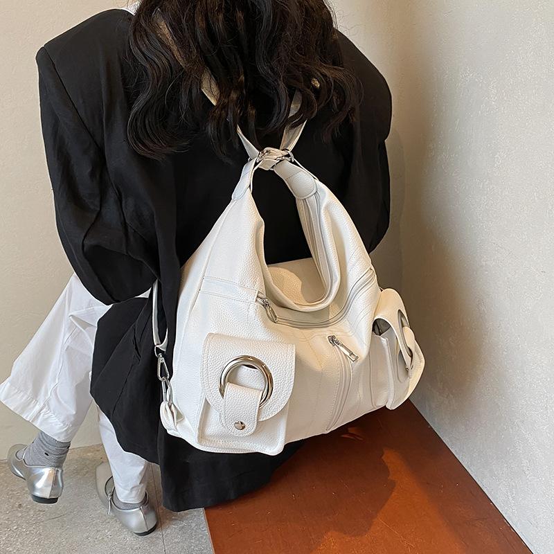 PU Tragetasche Damen Schultertasche Pendler Große Kapazität Rucksack