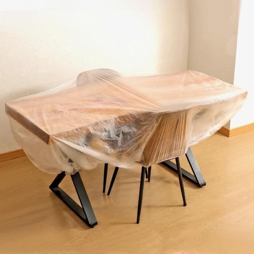 Transparent Disposable Dust Covers Elastic Waterproof Furniture Dust Cover All Wrapped Large Size Dust-proof Cover