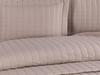 Dublin Quilted Bedspread Set 4pcs, Coverlet 250x260, Pillowcase 50x70, Double Size, Cappucino