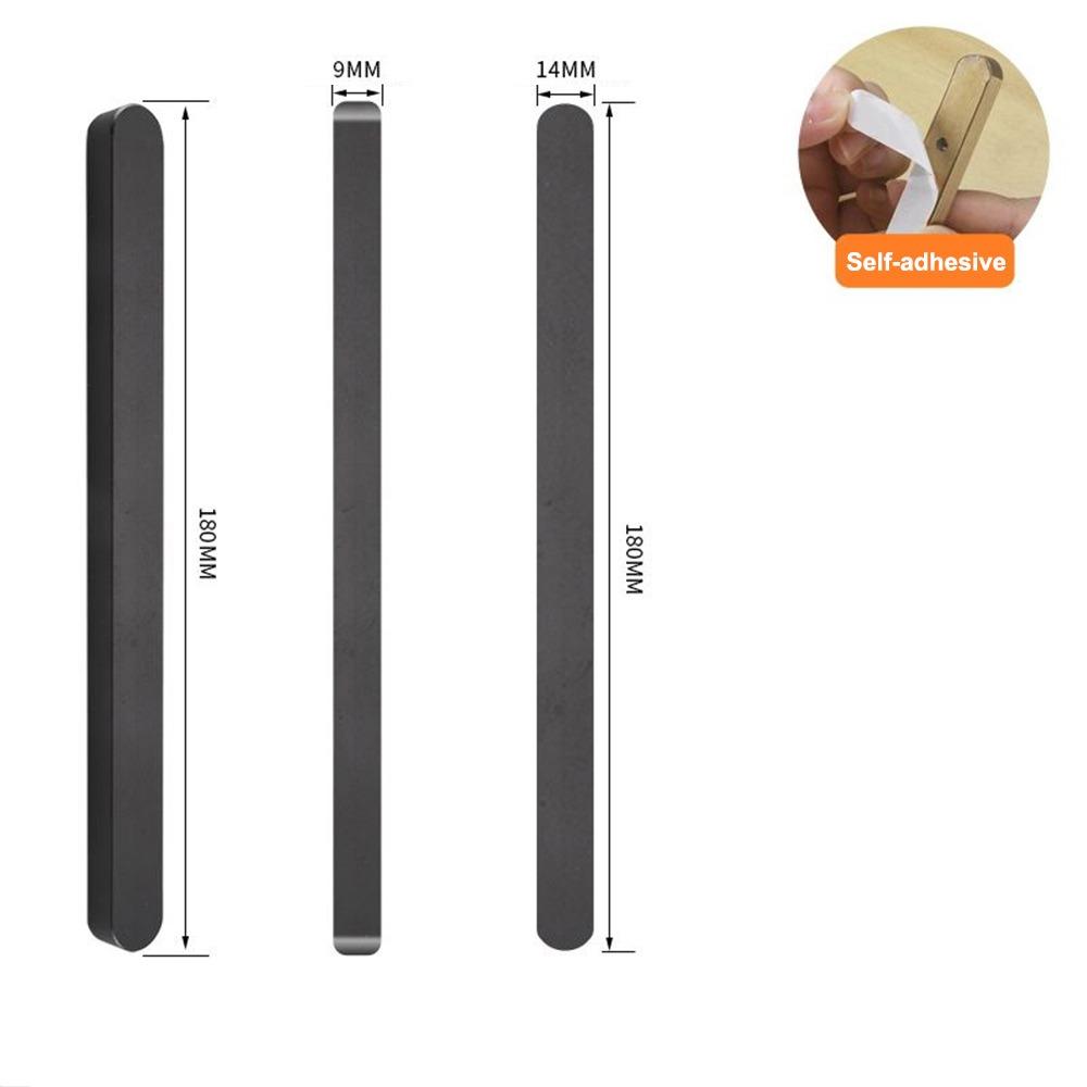 

Self-adhesive Stick On Sliding Door Handles Aluminium Alloy Punch-free Drawer Pulls 7 Inch Multifunctional Adhesive Handles