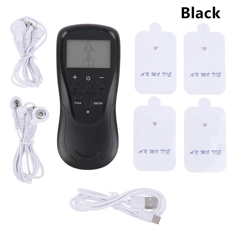 Physiotherapy Tens Muscle Stimulator Electric Ems Acupuncture Body Massage Digital Therapy Slimming Machine Electro Stimulator чёрный