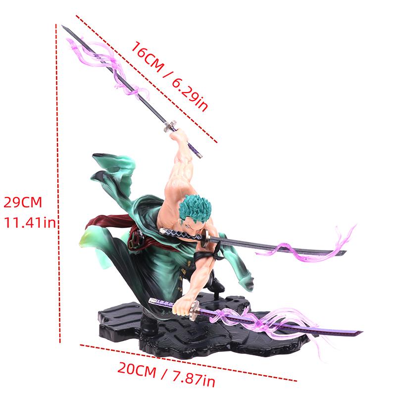 1Pcs Kid Toy Anime Figure Gk Roronoa Zoro Three-Blade Sa-Maximum Manga Anime Statue Action Figure Collection Model