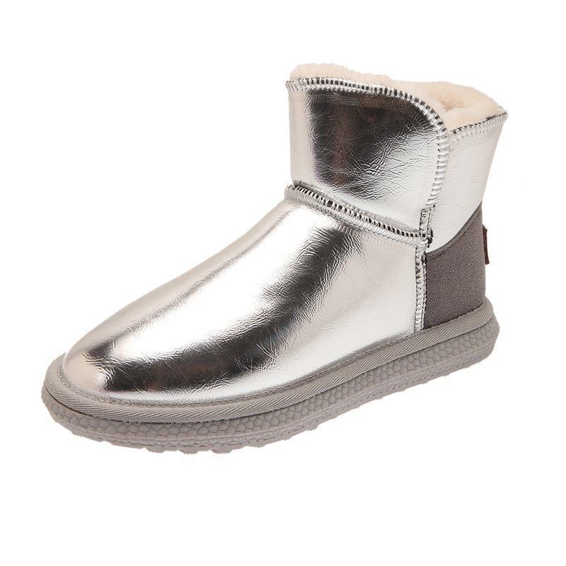 Buy Durable Fashion Women Boots Winter Waterproof Slim Low Cut Snow