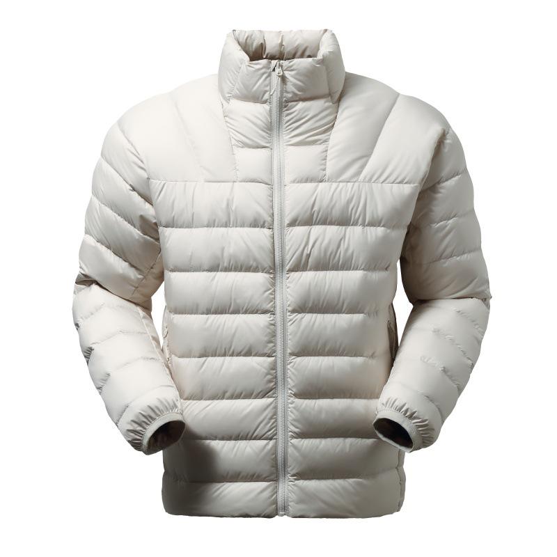 Men's Lightweight Stand Collar Down Jacket - Warm Outdoor Sports Coat 2026