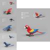 Parrot Kookaburra Model Set With Pvc Material For Childrens Educational Play And Collecting