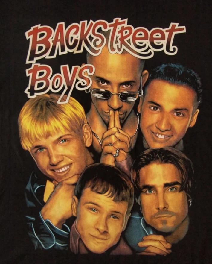 Винтажная черная футболка Backstreet Boys Унисекс Для мужчин S-234XL M038 XL