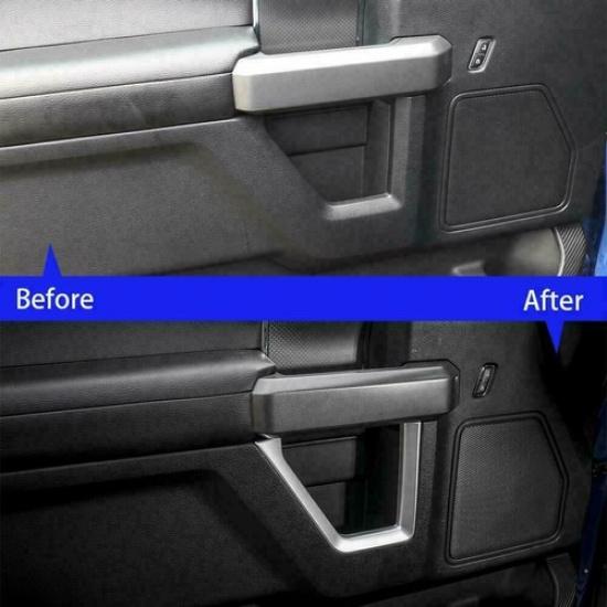 For F150 Door Interior Decoration Trim Cover Frame Strips for Ford F150 2015 Up