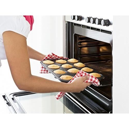 Moule à Mignardises - ZENKER - 7423 - Anti adhésif - 12 Mini Babs-Savarins - 38,5 x 26,5 cm